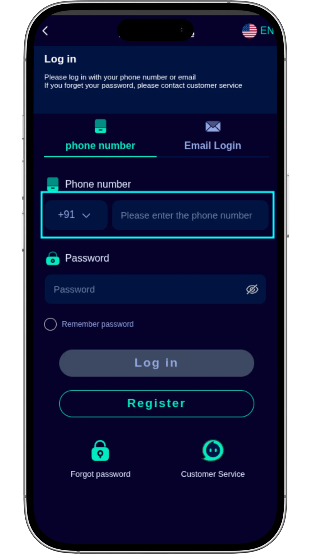 Jalwa Game app home and login entry